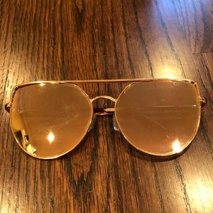 Quay rose gold sunglasses